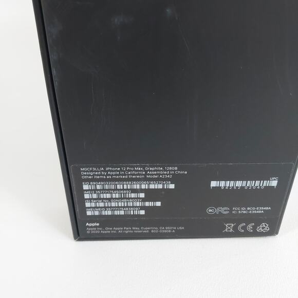 Original Apple iPhone‎ 12 Pro Max Graphite 256GB (Empty Box Only) - Picture 3 of 4